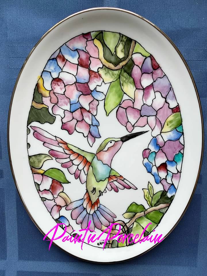 EASY Hummingbird Stained Glass - Study & Tutorial