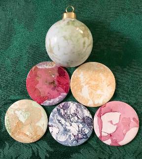 EASY Marbelized Lustre Ornaments - Study & Tutorial