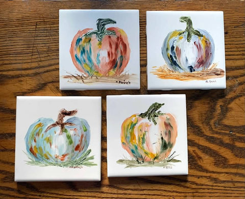 EASY Palette Knife Pumpkins - Study & Tutorial